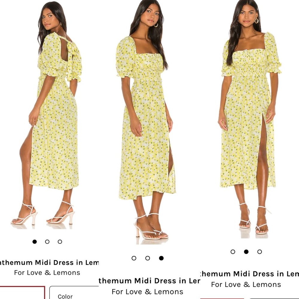 For Love & Lemons Chrysanthemum Midi Dress - Picture 2 of 7